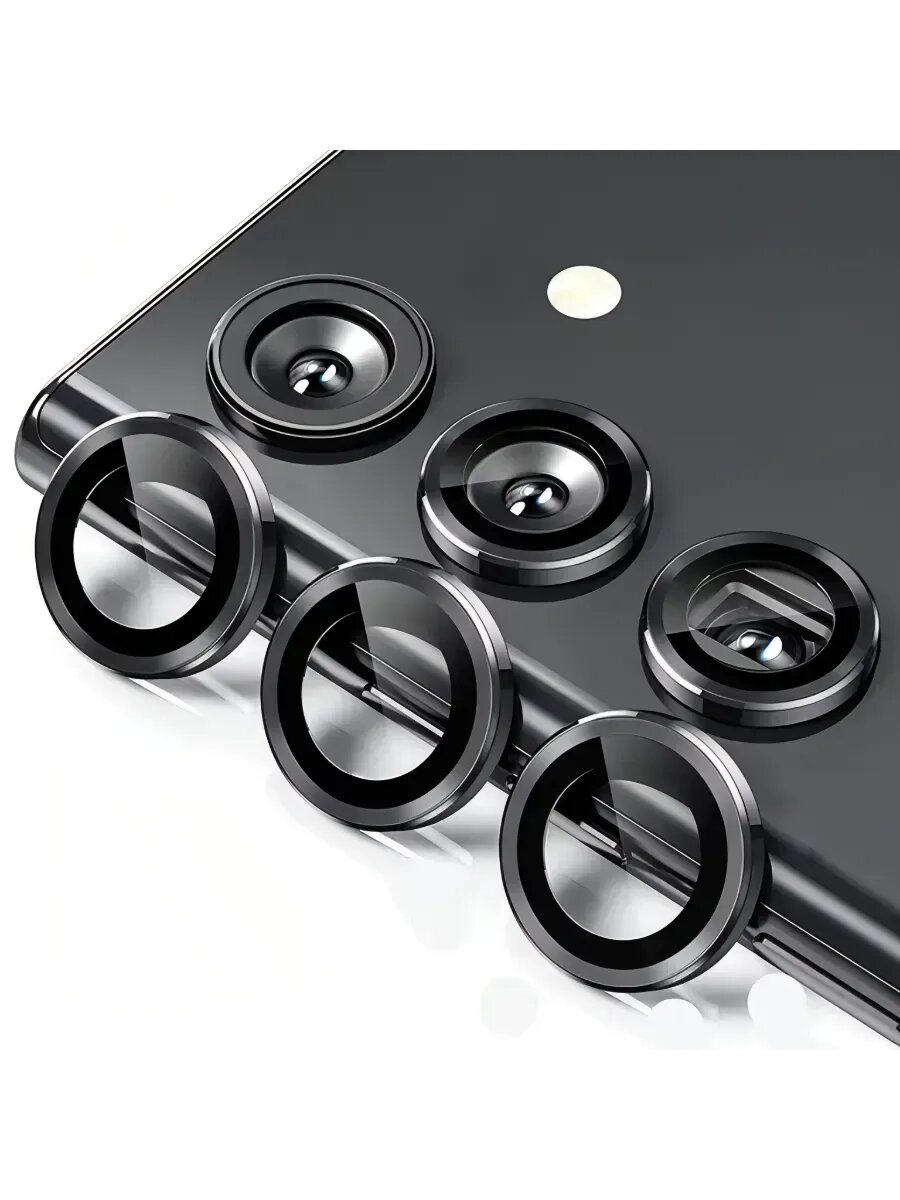 Защитные линзы на камеру для Samsung S24 (Black)