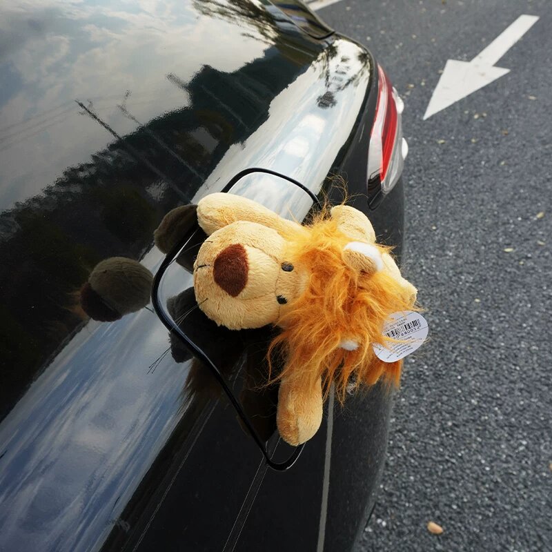 Сидящая львица автомобильная наклейка для топливного бака, карикатурный аксессуар для мотоцикла и машины, 3D дизайн