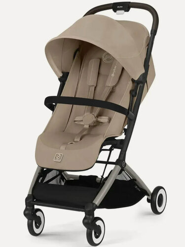 Изображение товара Коляска прогулочная Cybex Orfeo TPE Almond Beige с дождевиком и бампером 525000321