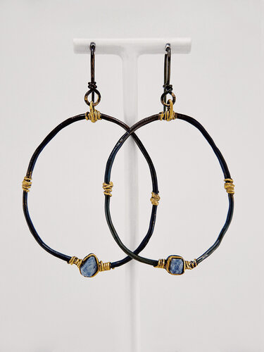 Изображение товара Набор серег, серебро, 925 проба, золочение, корунд