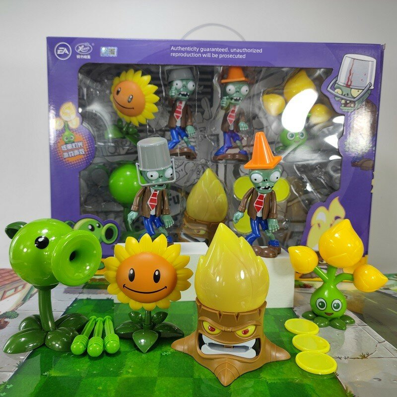 Подарочный набор Plants vs. Zombies 6 шт: Горький стрелок + Светящийся деревянный ствол