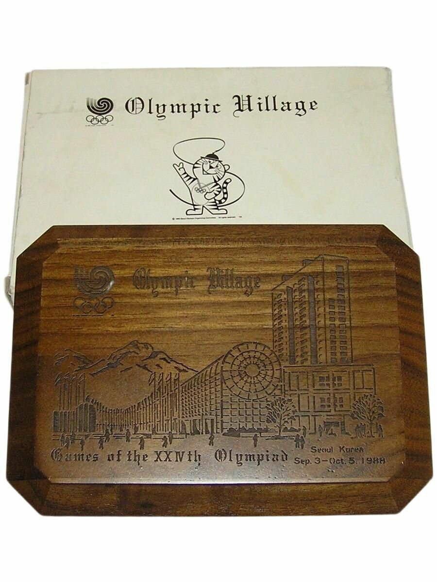 Винтаж корея. 1988. Коллекционное Настенное / Настольное Панно - олимпиада - 88. XXIV Летние Олимпийские Игры - Сеул 1988.
