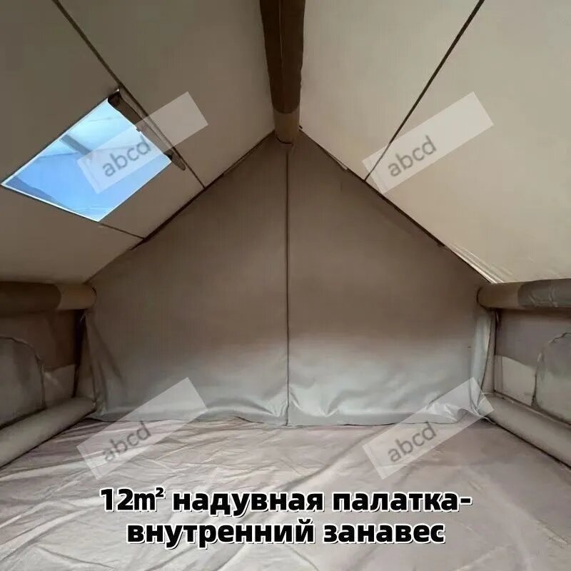 Палатка виниловая площадью 12 квадратных метров с москитной сеткой, страна-изготовитель Китай — фото 1