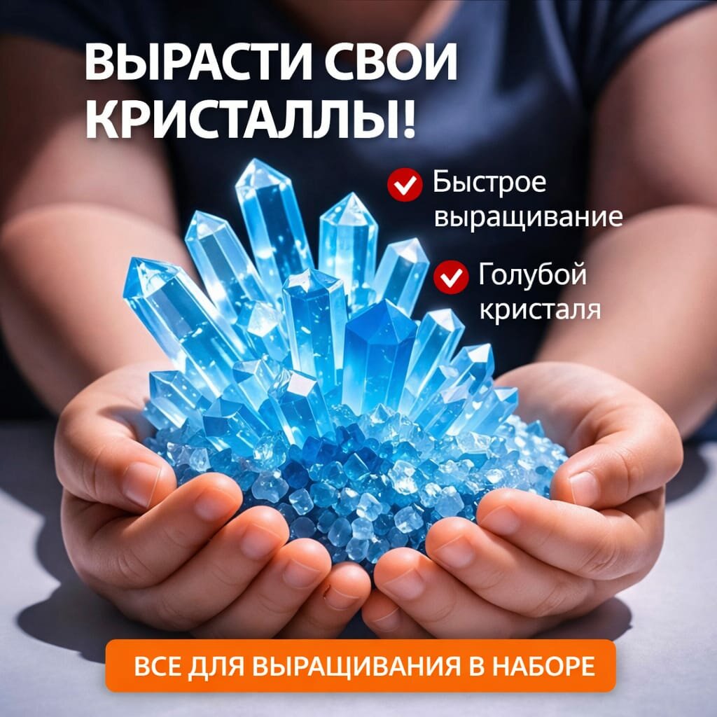 Набор для выращивания кристаллов для детей 1 шт
