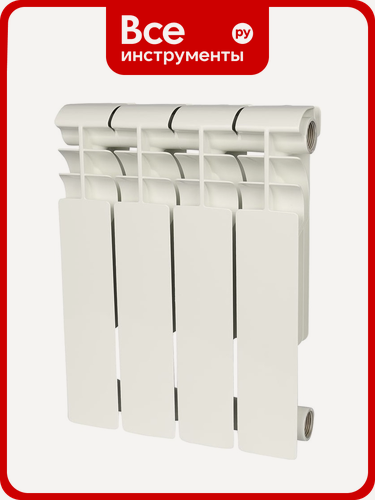 Изображение товара Биметаллический радиатор ROMMER Profi BM 350 BI350-80-80-130 4 секции RAL9016 86629