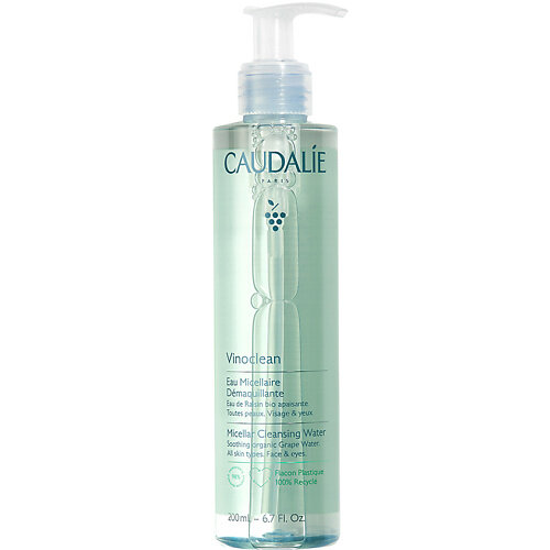 CAUDALIE Мицеллярная вода для снятия макияжа Vinoclean, 200 мл