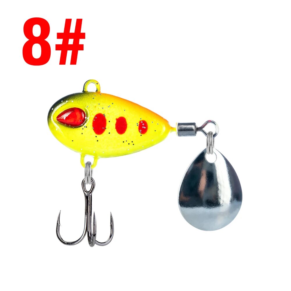 Виброприманка Tail Spinner 8g, Желтый