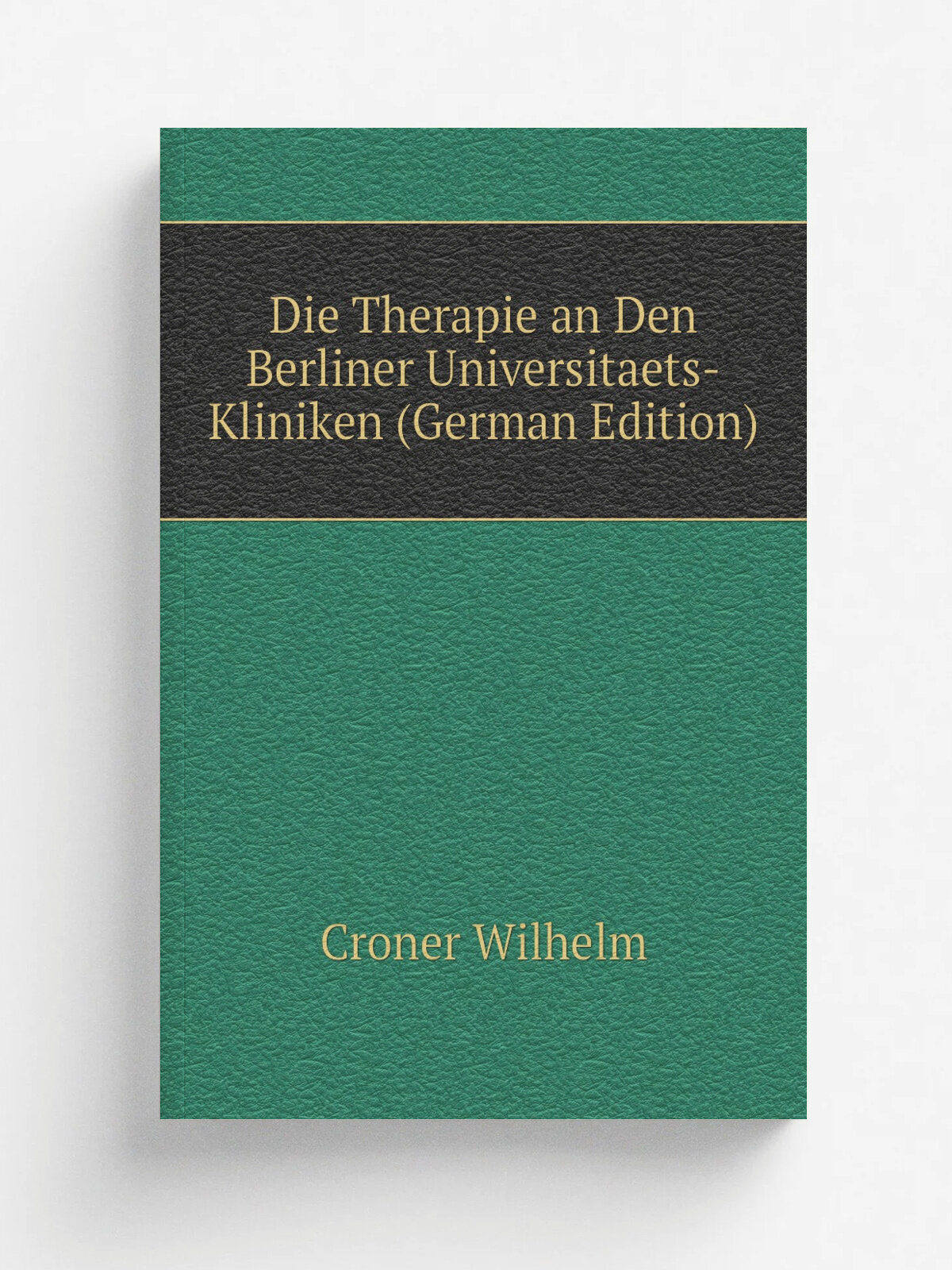 Die Therapie an Den Berliner Universitaets-Kliniken (German Edition) | Croner Wilhelm | Репринт