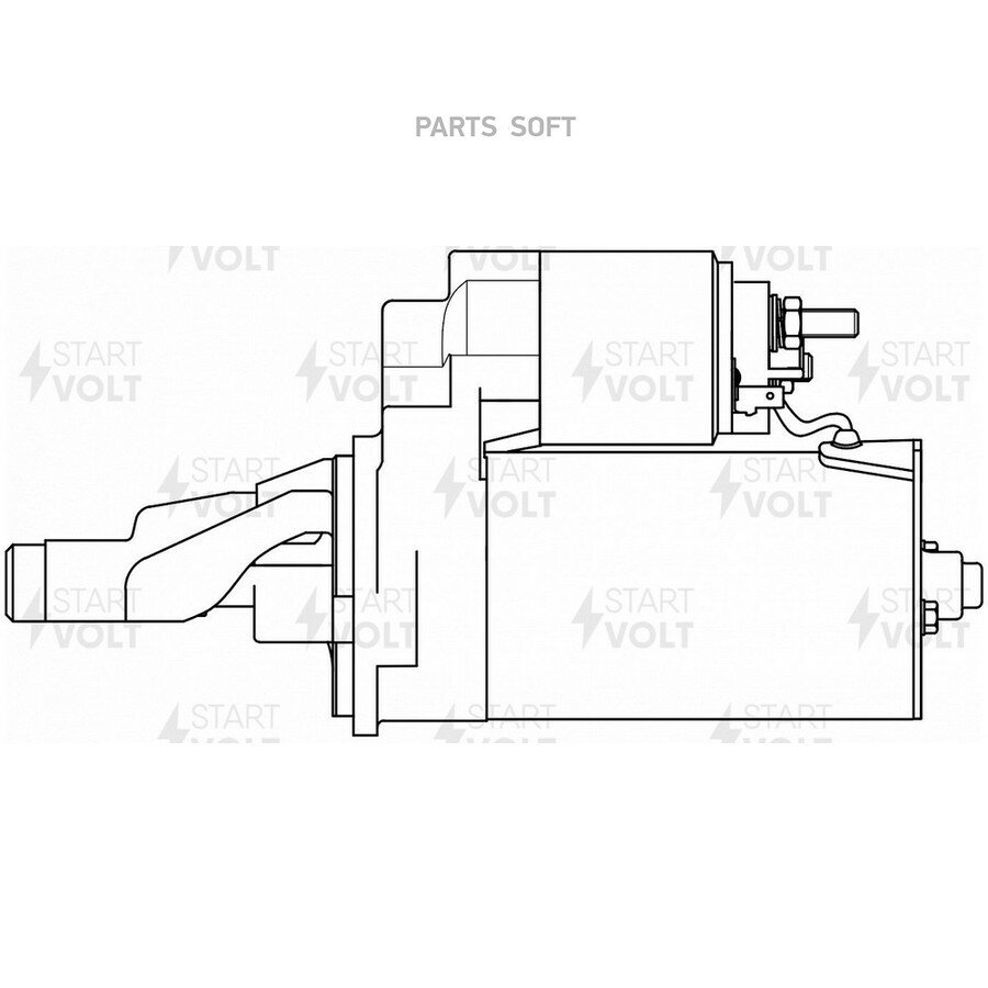 Стартер для АМ VAG A6 97-A4 97-A8 97- 2.5 от официального дистрибьютора, STARTVOLT, артикул LST1862