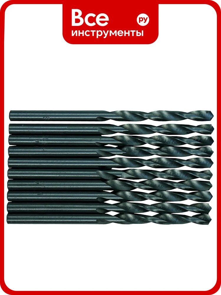 Сверло по металлу (10 шт; 4х43х75 мм) Sturm 1055-04-4S-SS10