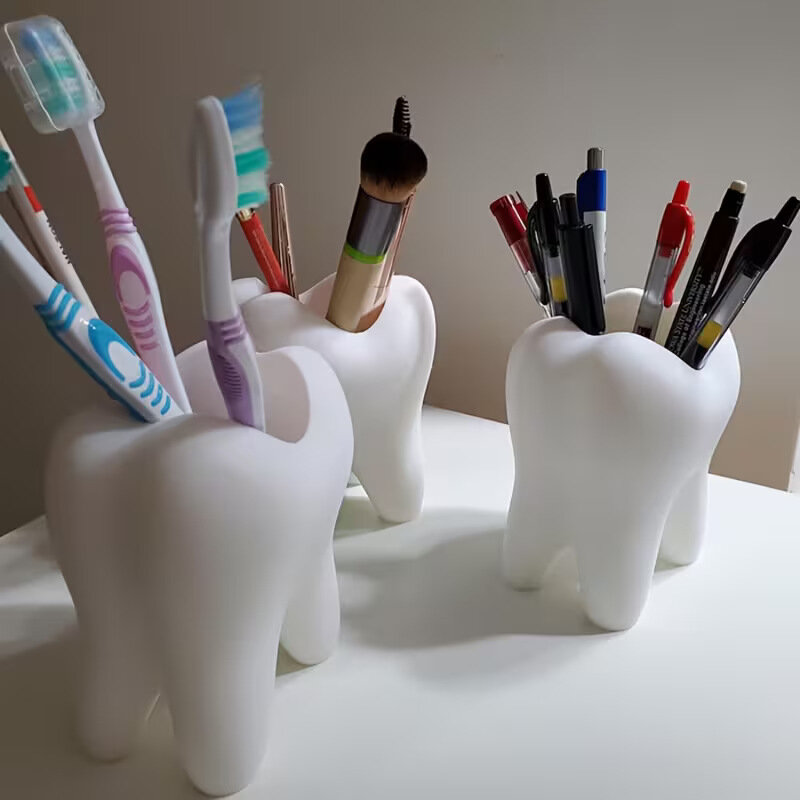 Новинка для трансграничной торговли: креативная 3D-печатная зубная щетка-диспенсер для зубной пасты, органайзер для туалетного столика/умывальника.