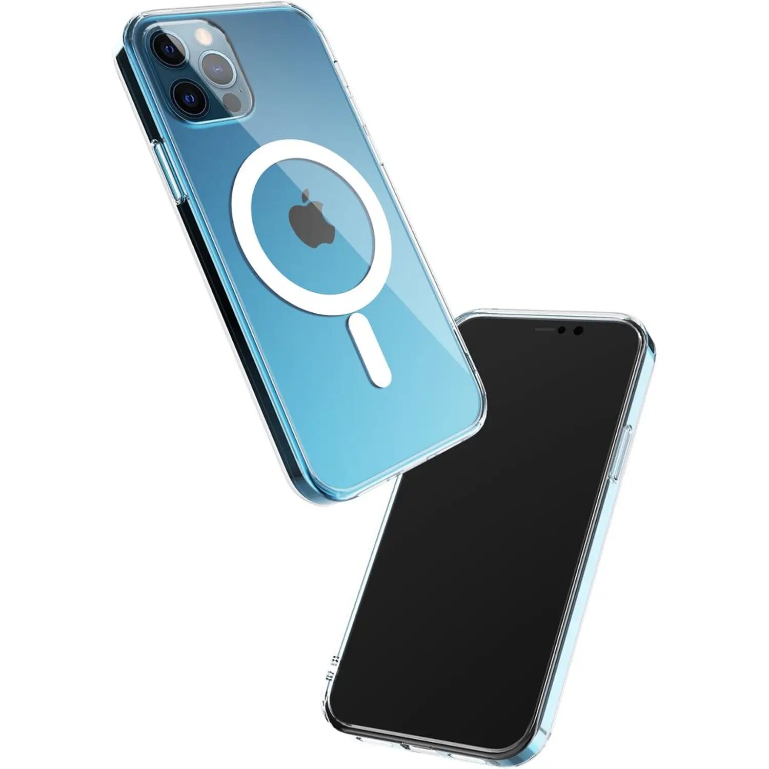 Чехол Green Lion for Iphone 12 pro Clear Case Magsafe прозрачный — фото 1