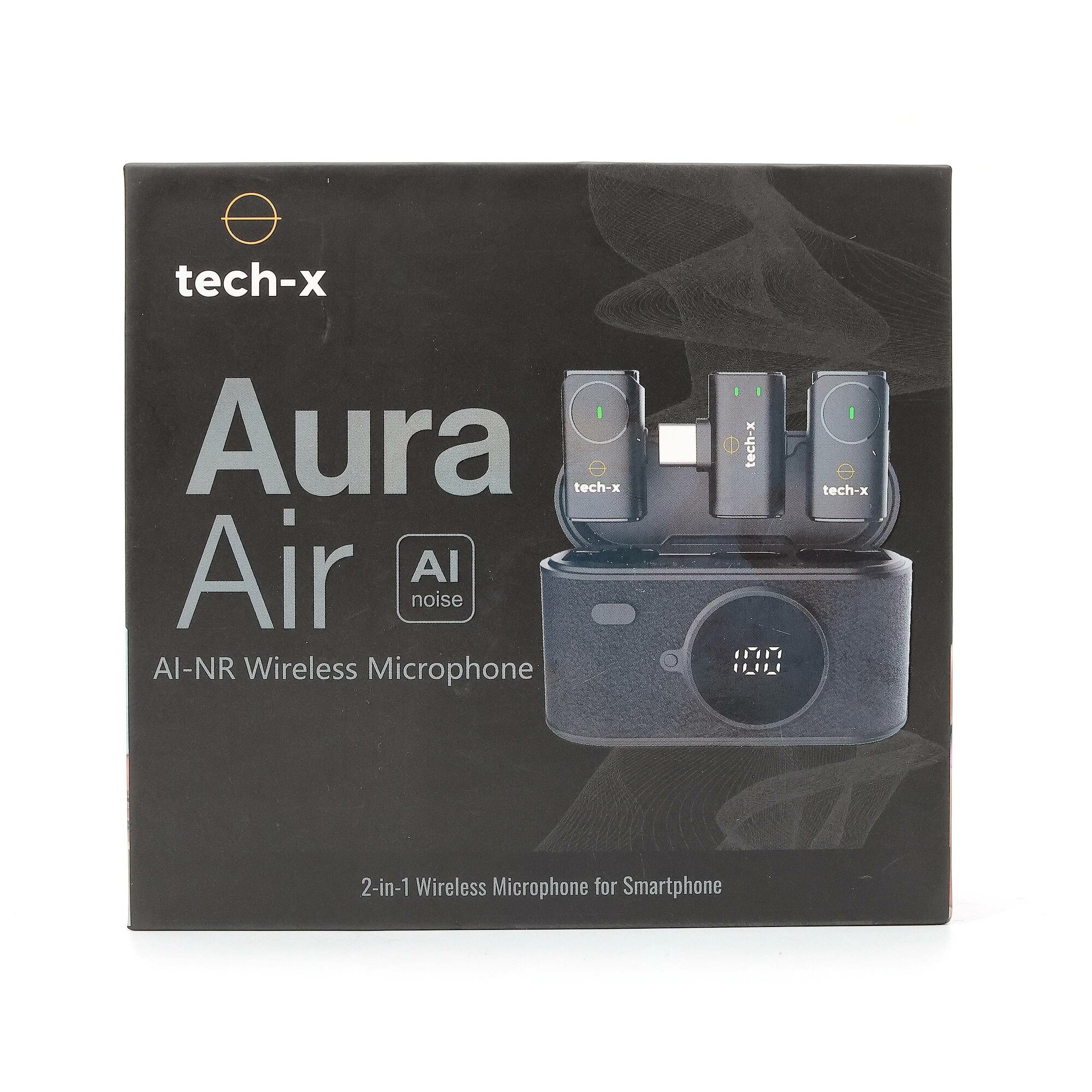 Петличка микрофон Tech-X Aura Air black для любители комфорта