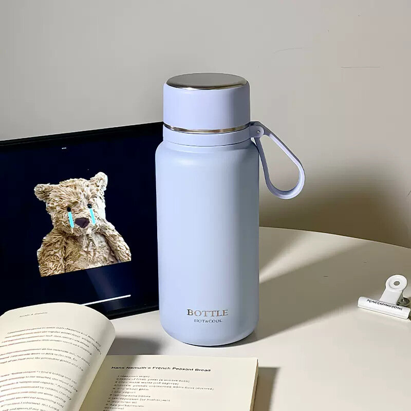 Вакуумная колба "CY075-2", нержавеющая сталь, синяя, 850мл