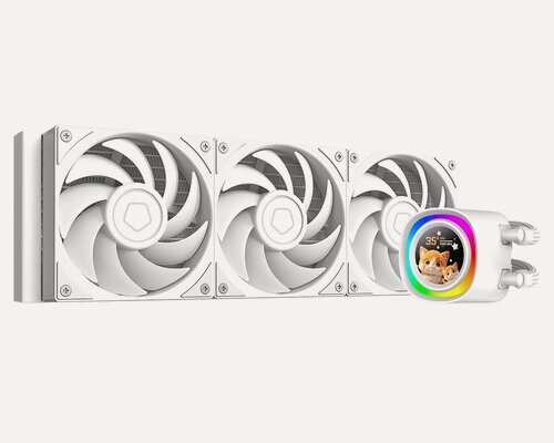Изображение товара Водяное охлаждение ID-COOLING FX LCD White, для процессоров, гидродинамический подшипник, дисплей