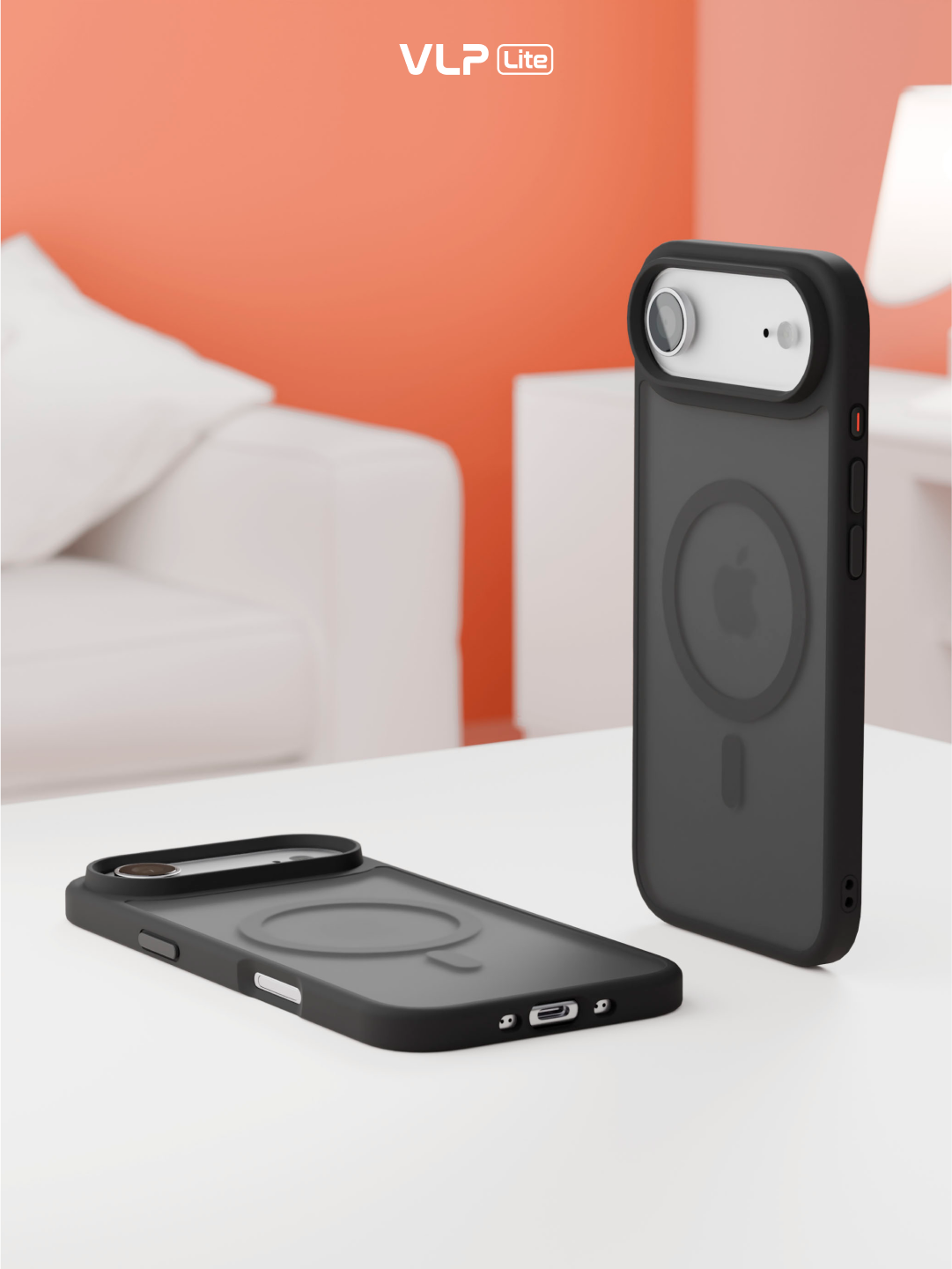 Чехол защитный VLP LITE Bloom Case с MagSafe для iPhone Air, черный — фото 1