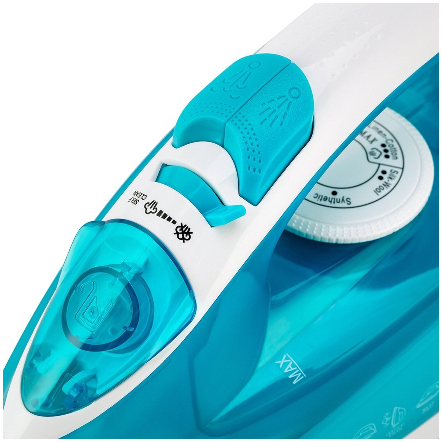 Утюг Vitek VT-8307(B), белый, голубой — фото 1