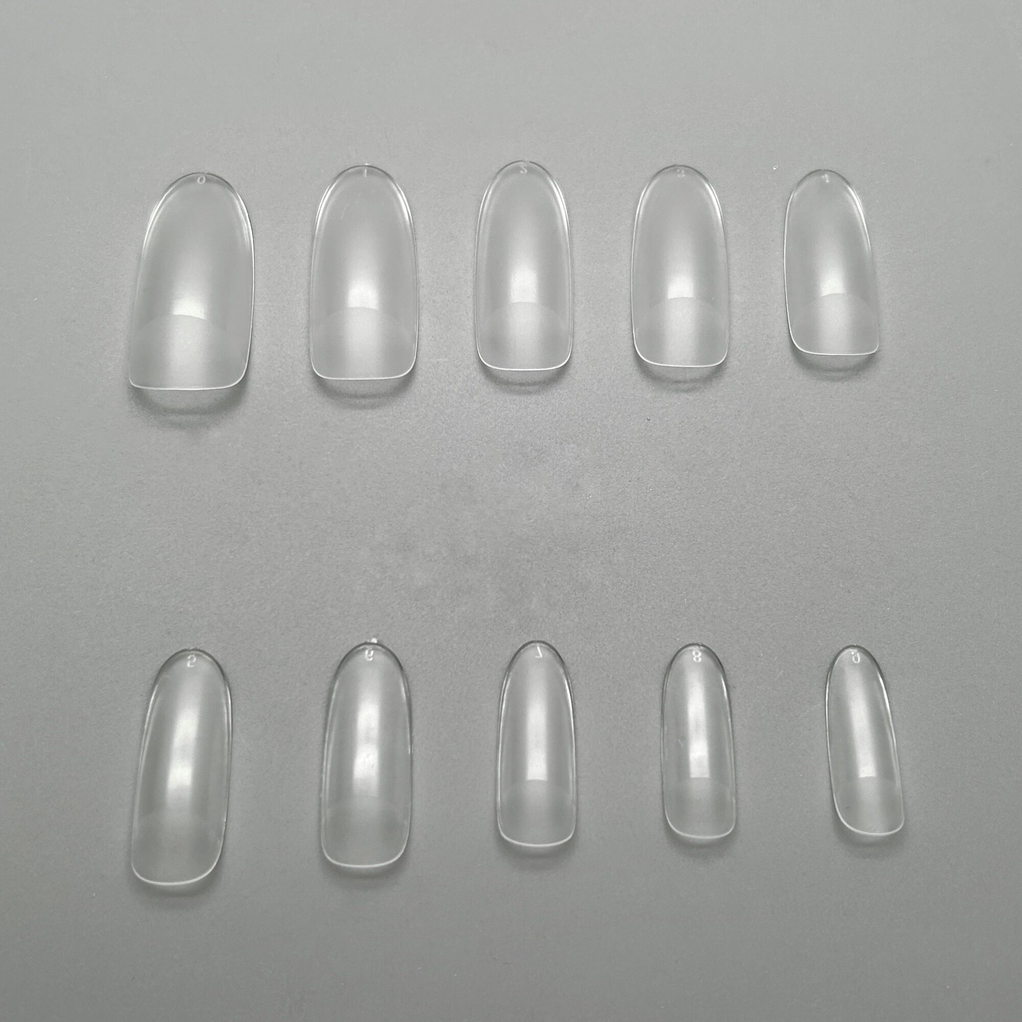 SolaLove матовые мягкие гелевые типсы для экспресс наращивания ногтей, форма овал, 552шт — фото 1