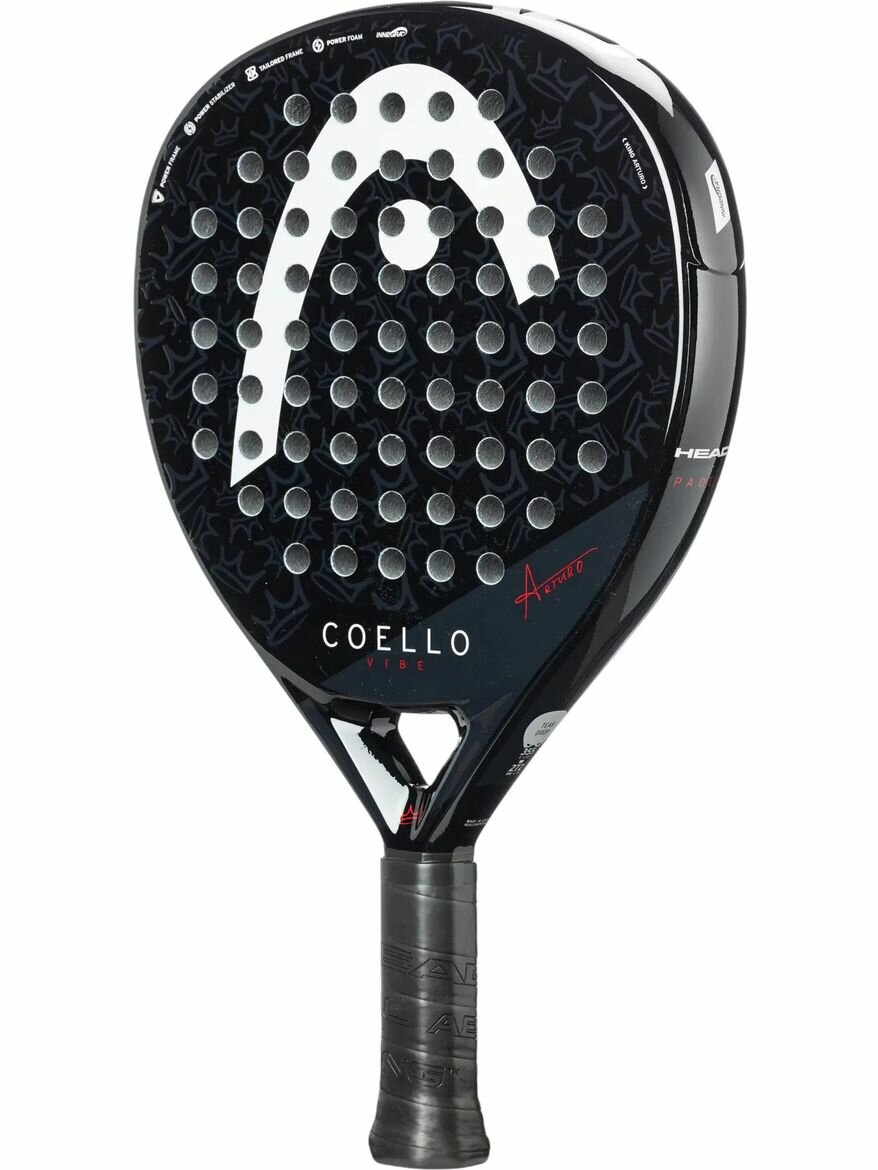 Ракетка Head Coello Vibe 2025 Падел-теннис стекловолокно, пена черный 226155