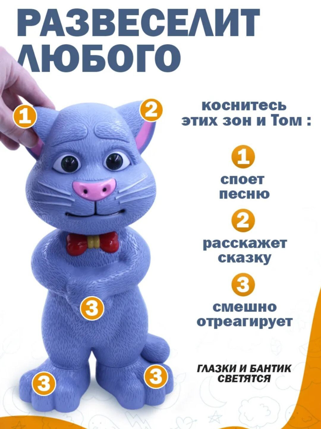 Говорящий кот Том, интерактивная игрушка — фото 1