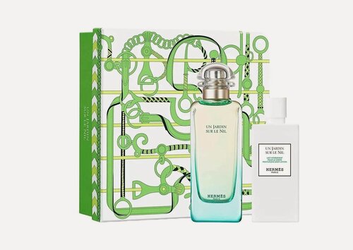 Изображение товара Подарочный набор Hermes Un Jardin Sur le Nil туалетная вода 100 мл + лосьон для тела 80 мл