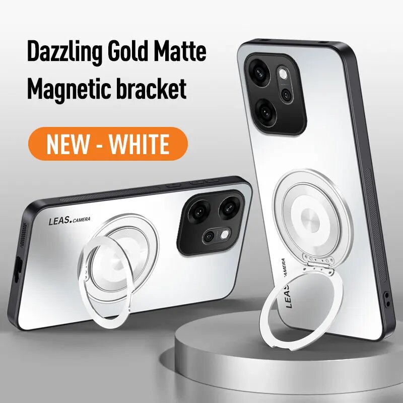 Чехол-кольцо Xiaomi Magsafe С Ультрамагнитной Подставкой Для Телефона, Xiaomi 12T, Белый, White