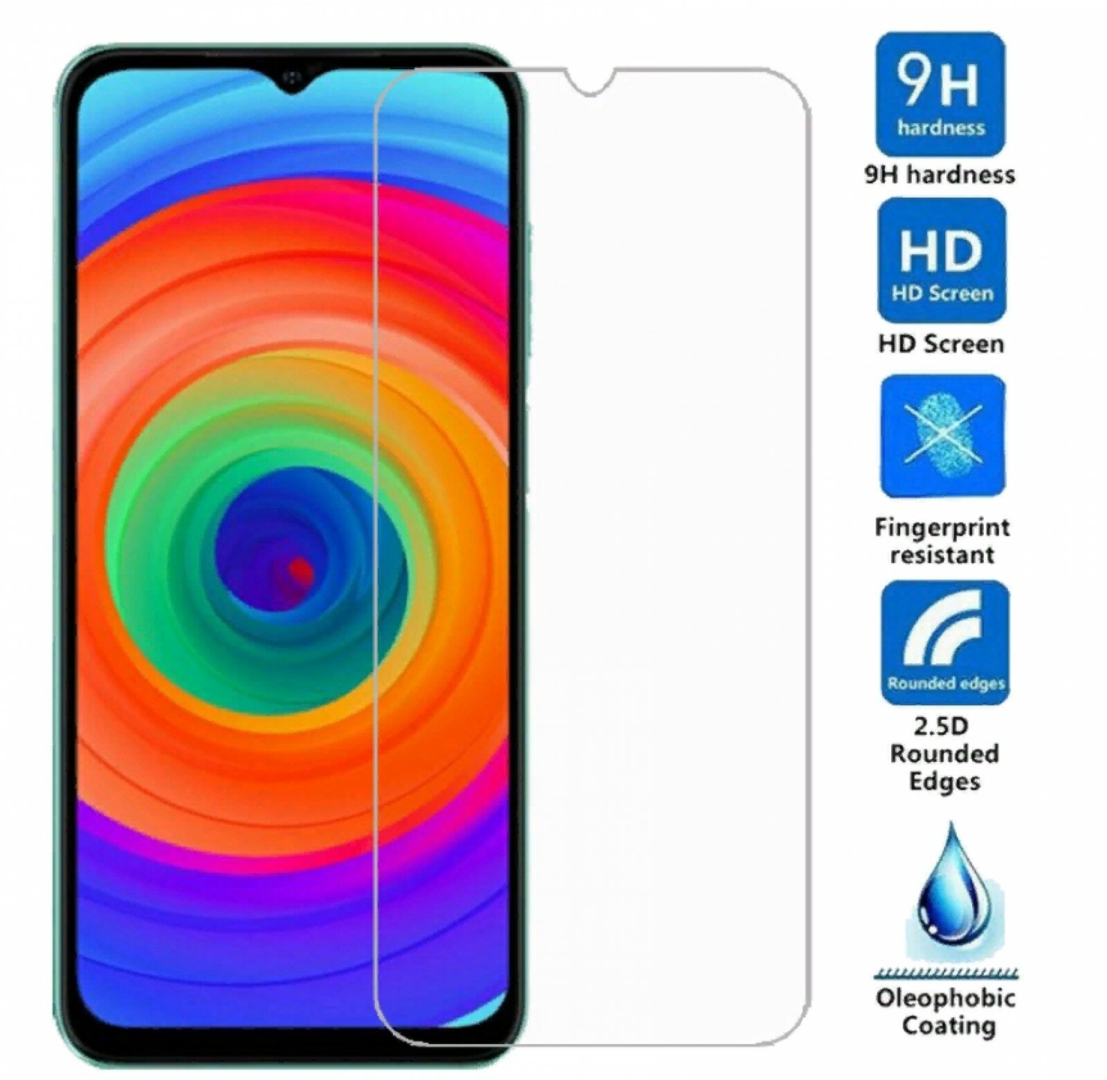 Защитное закалённое стекло MyPads Forti Glass для UleFone Note 14 с олеофобным покрытием и твёрдостью 9H
