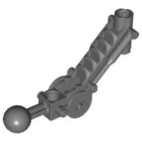 Деталь LEGO Bionicle Ball Joint 5 x 7 Arm with Dual Axle Hole at 90 degrees x240 Dark Bluish Gray U