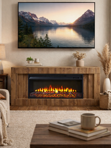 Изображение товара Линейный электрокамин Форвард DW с очагом Flash 36, пульт ДУ, звуковой эффект, обогрев, термостат (камин электрический)