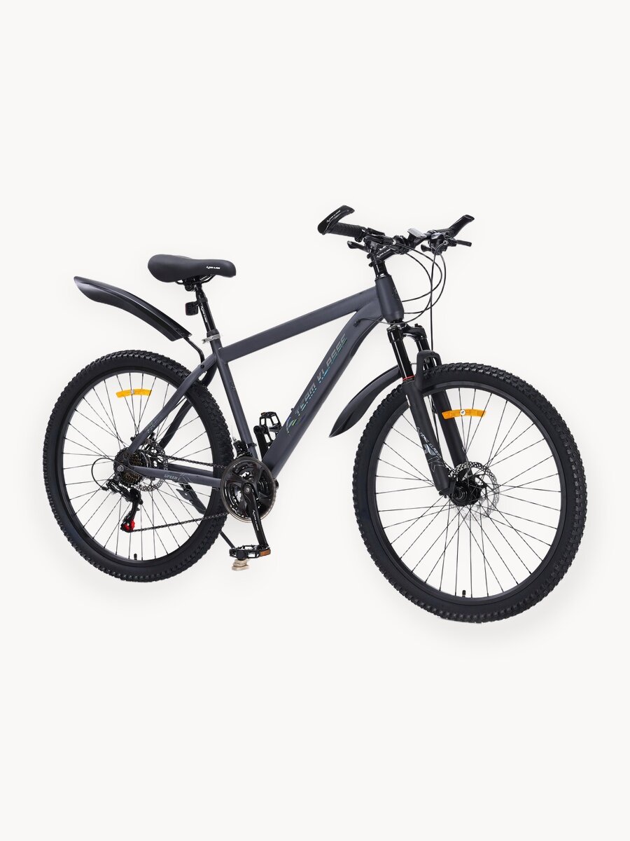 Велосипед Team Klasse TB-07, горный, 21 скоростей, диаметр колес 27,5", рама 18", темно-серый