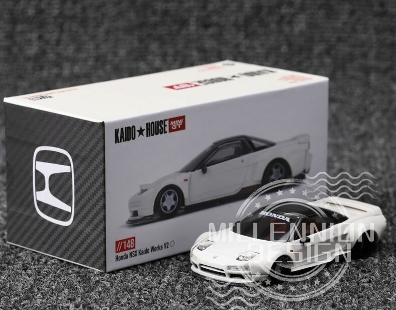 MINI GT x KaidoHouse, литая коллекционная машинка 1:64(HONDA NSX белое)