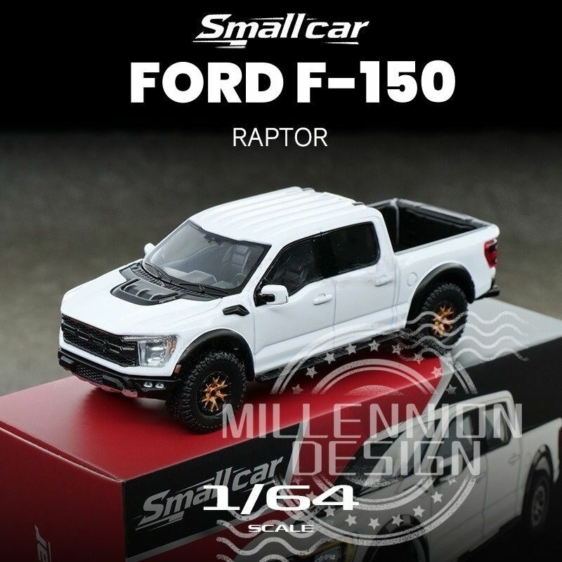SMALLCAR 1:64, литой Ford Raptor модель(белый)