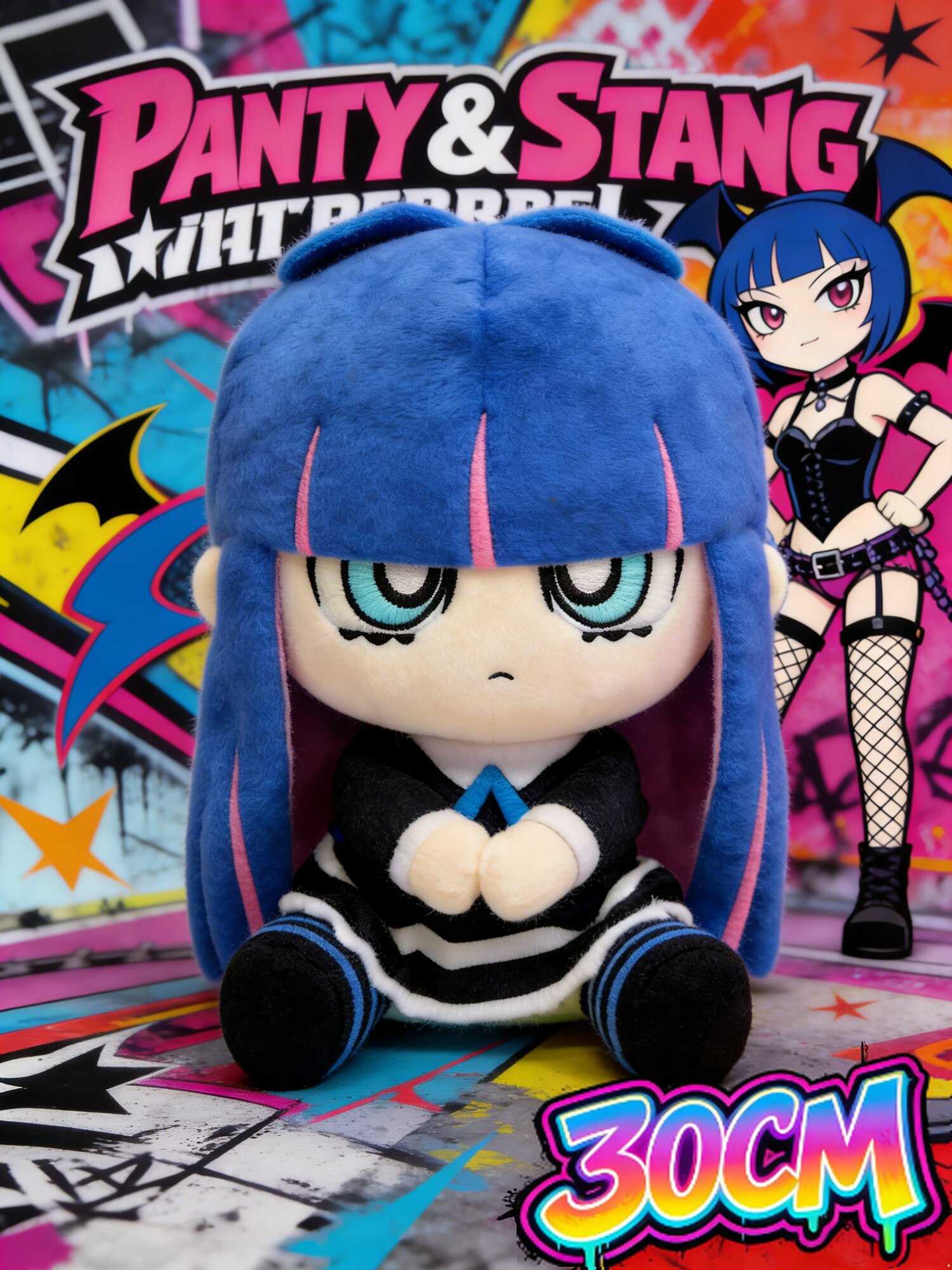 Мягкая игрушка труська и чулка Stocking 30CM/Panty & Stocking plush Toys