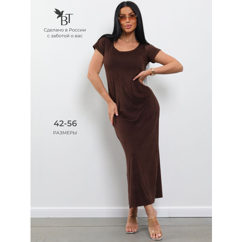 фото Платье buy-tex.ru женское вечернее, размер 50-52, шоколад
