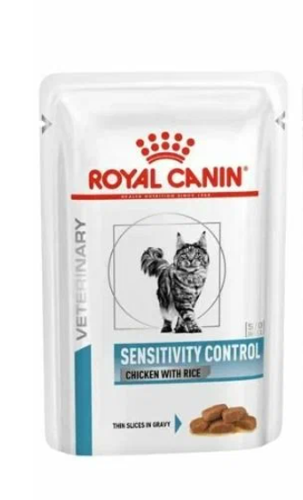 Влажный корм для кошек Royal Canin диетический при пищевой аллергии и непереносимости, с курицей и рисом, 85 г