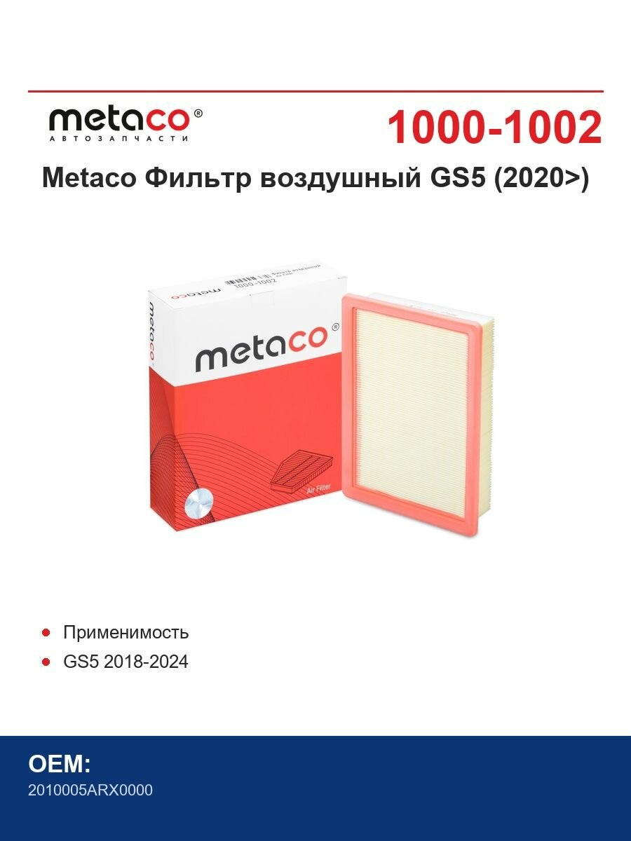 Metaco Фильтр воздушный GS5 (2020>)