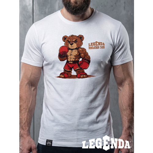 фото Футболка спортивная legenda плюшевая сила, размер 2xl, белый