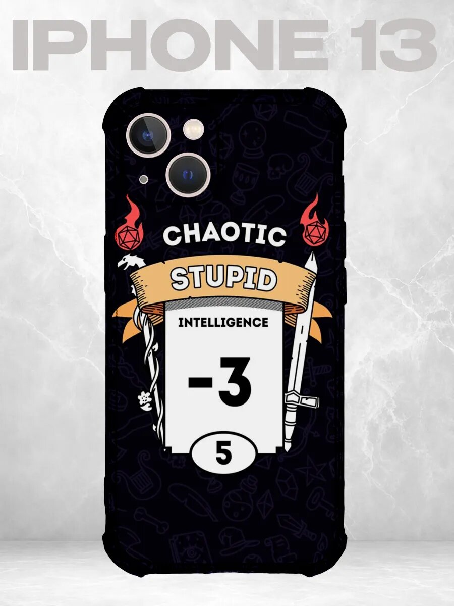 Чехол на iPhone 13 ролевая игра герб прикол