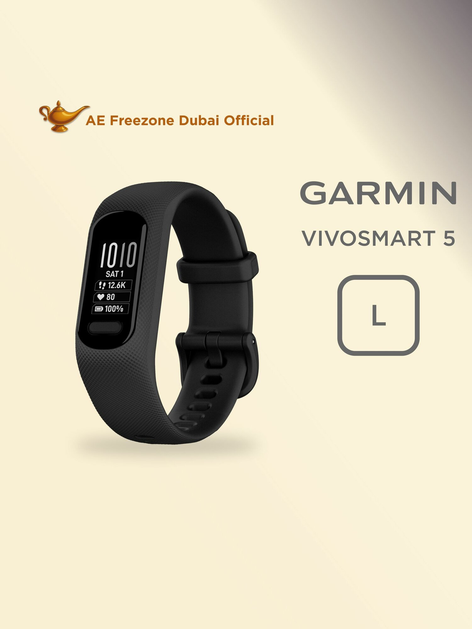 Умный браслет Garmin vivosmart 5 Black L (010-02645-14)