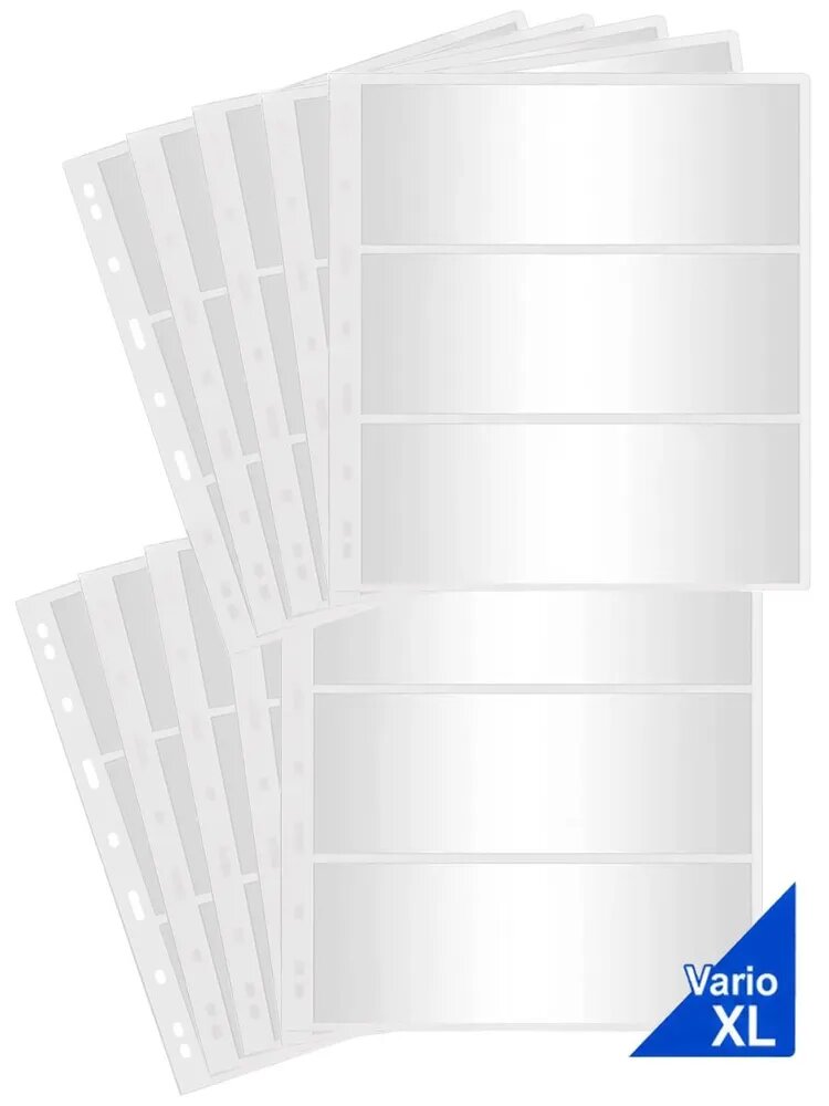Листы VARIO XL на 3 банкноты (боны). (10 шт.). МК