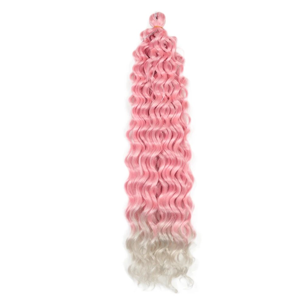 Розовые кудри для волос, 45см, PINK-60, 6шт/лот