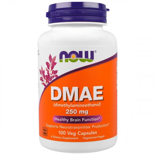 Now foods DMAE 250 мг 100 капсул Холин для улучшения памяти США
