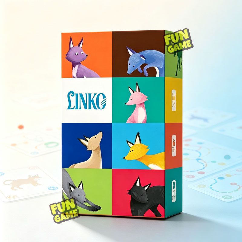 Настольная Карточная Игра LINKO Стратегическая С Лисами Для Всей Семьи, 2-5 Игроков, От 10 Лет, 20 Минут Весёлая Партийная Игра С Механикой Кражи Карт От Amigo