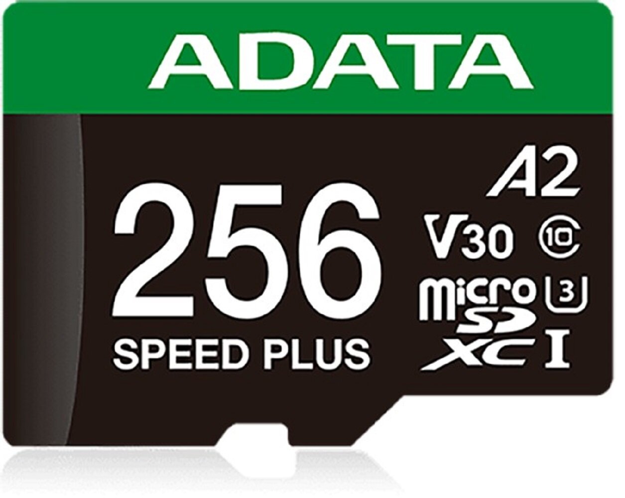 Карта памяти ADATA MICRO SDXC 256GB CLASS10 W/AD UD256GUI3V30A2SP-RA1