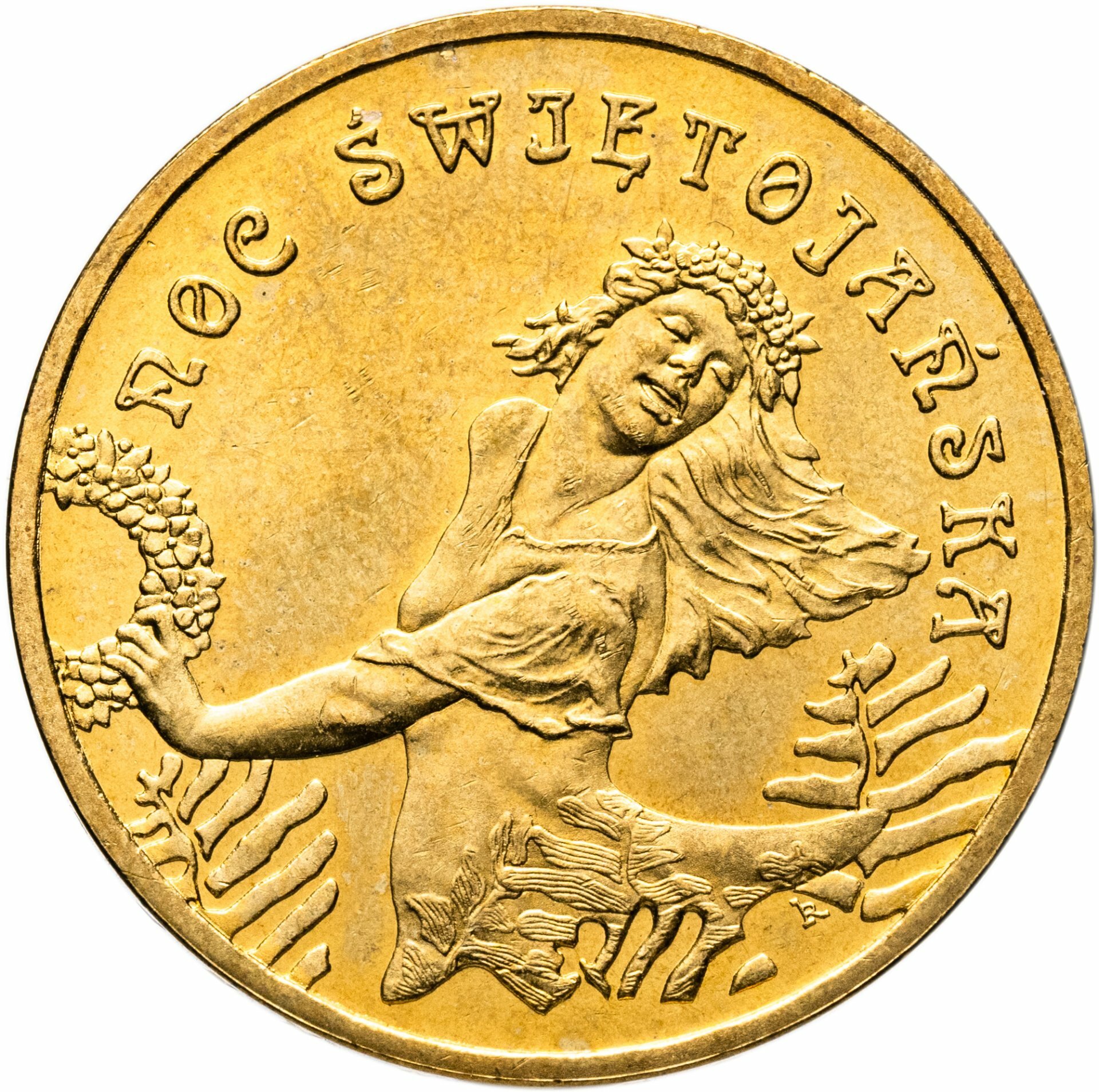 Польша 2 злотых 2006 Ритуалы Польши - Иван Купала, Латунь, в сохранности UNC