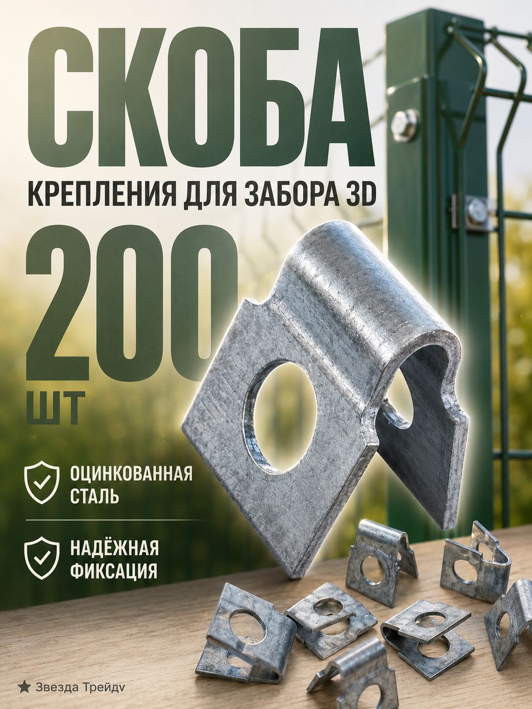 Крепление для забора