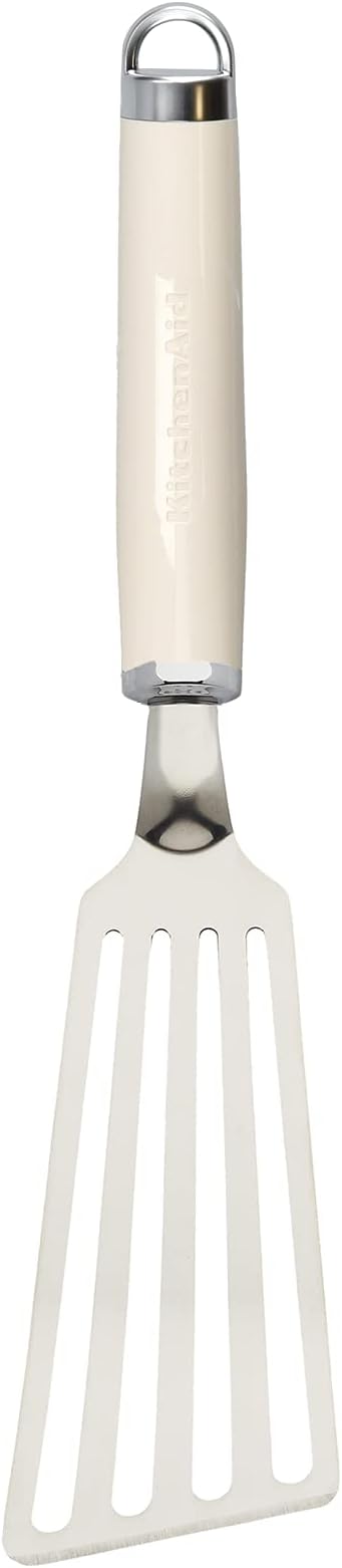Гибкая лопатка для продуктов KitchenAid - нержавеющая сталь, цвет миндальный крем, KAG024OHACE