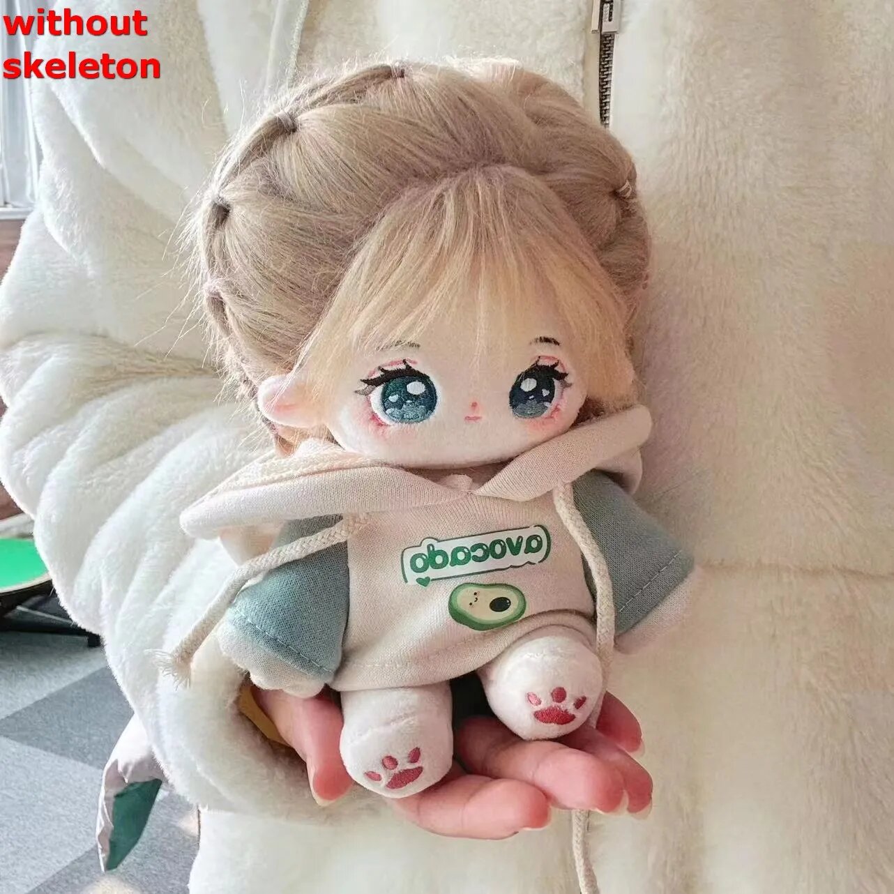 Кукла LineOlly из мягкого хлопка Белый, Doll D