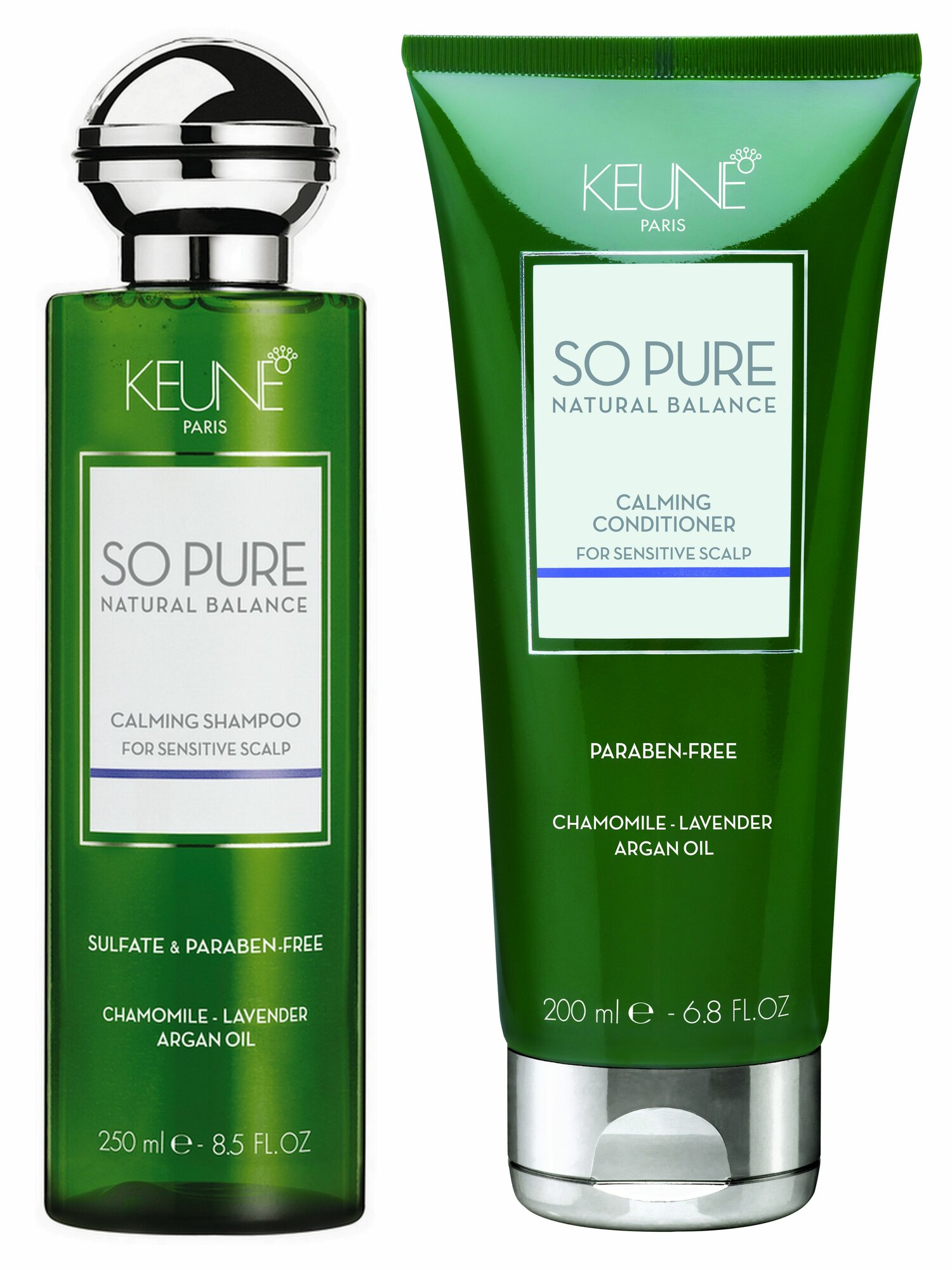 Keune Набор So Pure Calming Шампунь + Кондиционер успокаивающий, 250+200 мл.