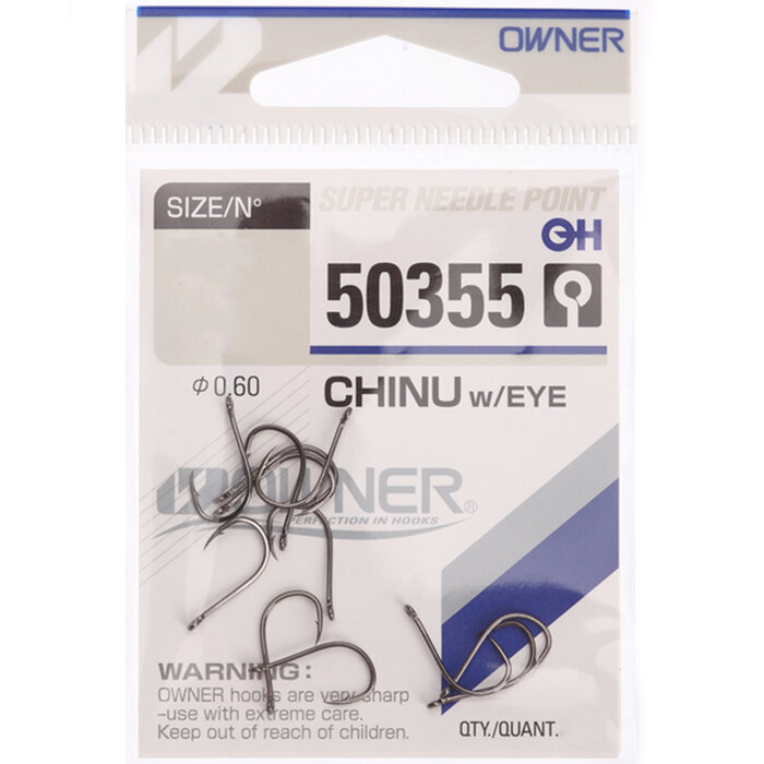 Крючки одинарные OWNER 50355 Chinu #05 (12 шт/уп)
